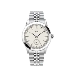 Vaer C1 Ceremony Cream 34mm on jubilee bracelet
