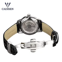 Cadisen C8097 display caseback and butterfly deployant clasp
