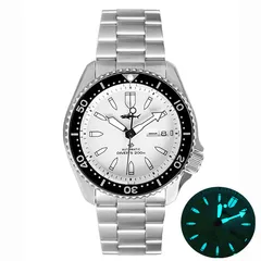 Heimdallr SKX007 V2K20 with white dial on 3-link bracelet