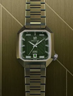 March LA.B AM2 Slim Automatique Corporate, green PVD case