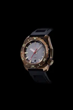Zelos Hammerhead Submarine Limited Edition in bronze, dial cut from submarine hull steel