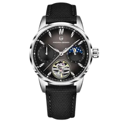 Pagani Design PD-YS021 with black gradient dial, steel case, black strap