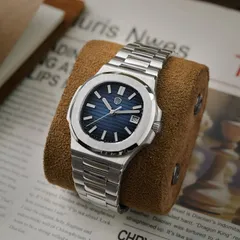 Watchdives WD0013B with navy blue sunray dial