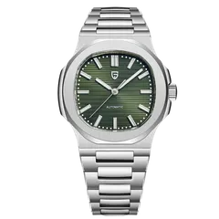 Pagani Design PD-1728 with green dial on integrated steel bracelet