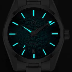 AddiesKIN K003 lume shot, hands and indices glowing blue