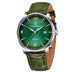 Pagani Design PD-1832 with green gradient dial on green leather strap