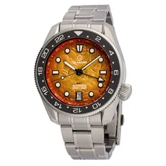 Islander JFK Automatic GMT with Sunset Orange dial