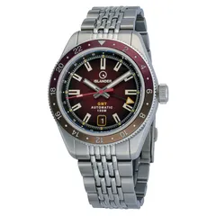 Islander Port Jefferson GMT with gradient maroon dial and maroon and brown bezel
