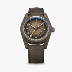 Nodus Sector II Field Titanium Cerakote Edition FDE, flat dark earth Cerakote case, brown gradient dial