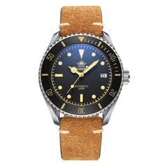 Addiesdive AD2101 on the tan leather strap