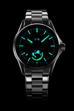 Zelos Spearfish Dual Time Ti Meteorite lume shot
