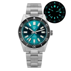 Watchdives WD1965 with sunray teal dial