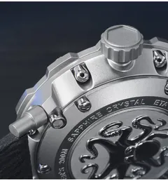 San Martin SN0025 titanium case side and embossed octopus caseback