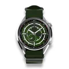 Feynman Fjorde Khor, green dial with Arabic compass bezel