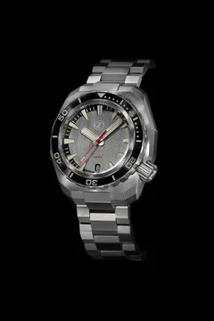 Zelos Hammerhead Titanium 1000m Submarine Limited Edition, grey submarine-steel dial