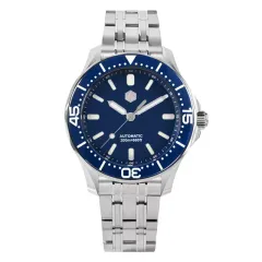 San Martin SN088-G with blue enamel dial and blue ceramic bezel