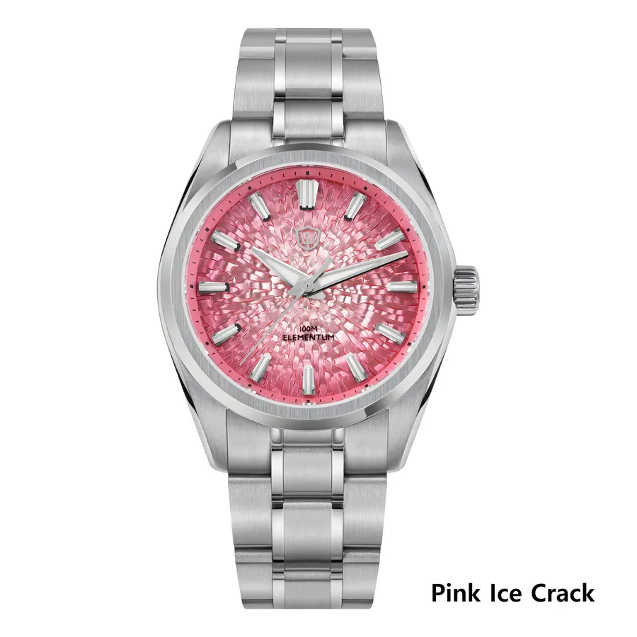 Watchdives WD0003C Elementum with pink ice-crack dial