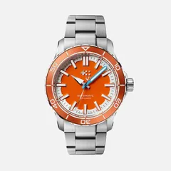 Christopher Ward C60 Trident Reef 41mm, Tuba Orange dial on Bader bracelet