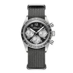 Addiesdive AD2543 with silver sub-dials on a grey nylon NATO-style strap