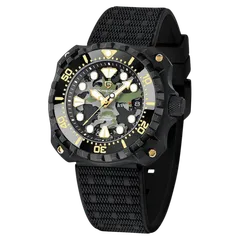 Pagani Design PD-YN009 with black-coated case and green camouflage dial on black strap