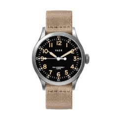 Vaer C5 Korean Field Solar 40mm on khaki nylon strap
