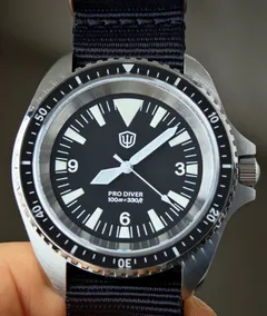 Watchdives WD1980 V3 no-date with steel case, on the wrist