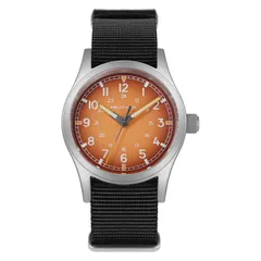 Militado ML24 with orange gradient dial on black nylon strap
