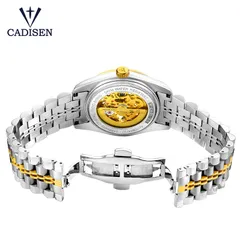 Cadisen C8105 display caseback and butterfly clasp
