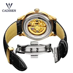 Cadisen C8066 display caseback and butterfly deployant clasp