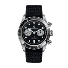 Pagani Design PD-1718 chronograph in Black on the nylon strap