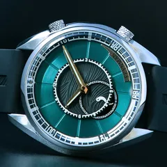 Feynman Cove Founder's Edition, teal sunburst dial with gold hands