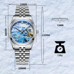 Addiesdive AD2042 dimension graphic (39mm, 48mm lug-to-lug, 13mm, 20mm, 138g)