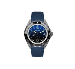 echo/neutra Cristallo Professional Diver Blue on blue rubber strap