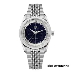 Watchdives WD1954 Arctic Classic with blue aventurine dial