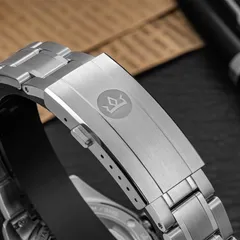 AddiesKIN K011 fold-over clasp with crown logo and spring-bar micro-adjust holes