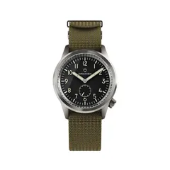 Draken Aoraki Milspec with full Arabic numerals on an olive nylon strap