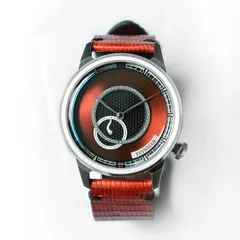 Feynman One 2018 Wine, red dial, on wine-red lizard strap