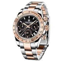 Pagani Design PD-1644 Gold, two-tone rose gold with black dial