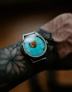 Mr Jones A Perfectly Useless Afternoon Mechanical on the wrist