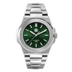 San Martin SN0076G with green striped dial without date window
