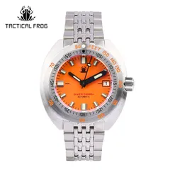 Tactical Frog Sub 300T V2 with orange dial on steel bracelet