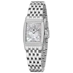Pagani Design PD-1737 with white mother-of-pearl-look dial on steel bracelet