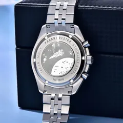 Pagani Design PD-1816 solid screw-down caseback with space-shuttle engraving, engraved PD-1816, stainless steel, Japan movt
