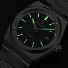 Pagani Design PD-1753 in the dark, with lume on the hands and indices