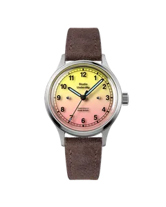 Studio Underd0g 02SERIES Gen2 Pink Lem0nade field watch, front view