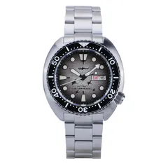 Heimdallr Sharkey Mini Turtle Black Devil Fish with grey gradient dial on steel bracelet