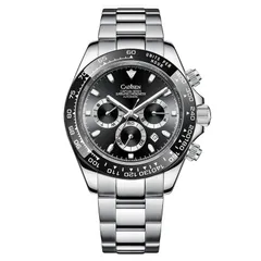 Cadisen C8181 with black dial and black ceramic bezel
