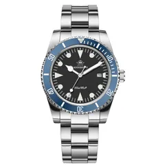 Addiesdive AD2068 with black dial and blue ceramic bezel