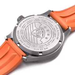 Oak & Oscar Humboldt GMT SAR Edition, engraved solid caseback