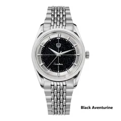 Watchdives WD1954 Arctic Classic with black aventurine dial